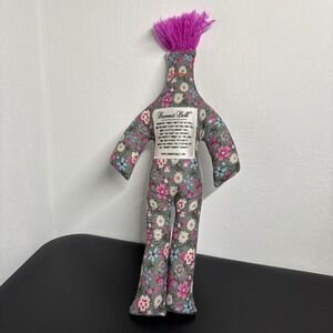 Original Dammit Doll 12" Plush Stress Reliever Novelty Gag Gift Floral Pink